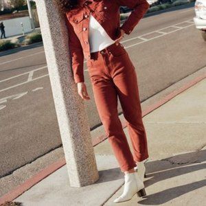 NWT Everlane Straight Jean in Rust, size 25 (Edition 01)